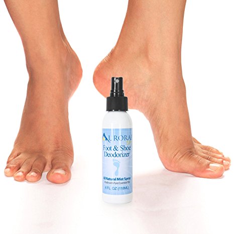 Aurorae All-Natural Deodorizing Shoe & Foot Spray Made with Essential Oils