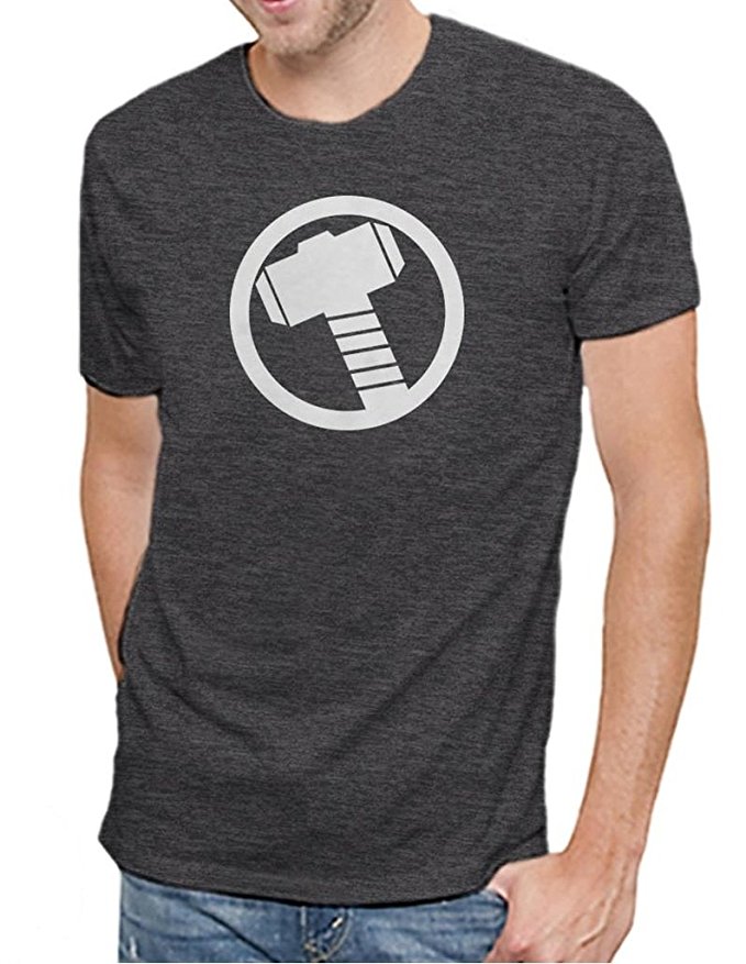 Marvel Comics Thor Logo Men's Grey T-shirt XL