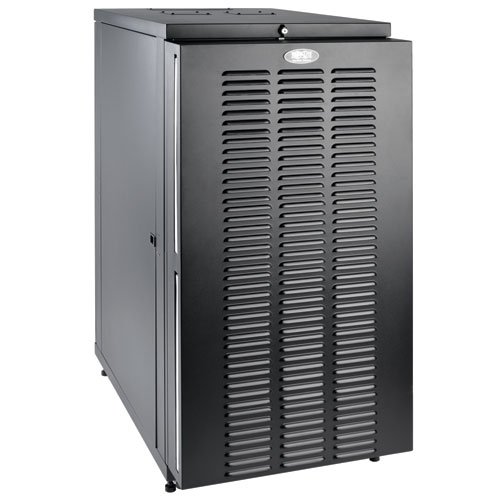TRIPP LITE 24U Industrial Standard-Depth Rack Floor Enclosure Server Cabinet with Doors & Sides SR24UBFFD