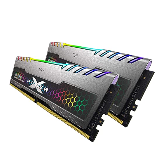 Silicon Power XPOWER Turbine RGB DDR4 16GB Dual Channel Kit (8GB x 2) 3200MHz PC4-25600 CL16 1.35V 288-Pin UDIMM Gaming Desktop PC Computer RAM Memory Module