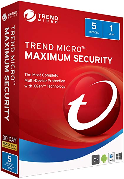Trend Micro Maximum Security 2018 5 User [Key Card]