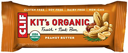 Clif Kit's Organic Fruit & Nut Bar, Peanut Butter, 12 Bars