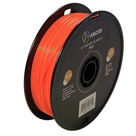 1.75mm Orange PLA 3D Printer Filament - 1kg Spool (2.2 lbs) - Dimensional Accuracy  /- 0.03mm