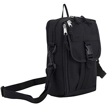 Eastsport Men's Multifunctional Messenger Bag, Over Shoulder, Crossbody for Everyday Use