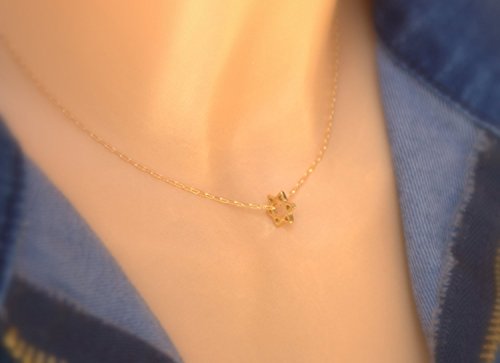 GOLD Filled Star of David Pendant Necklace - bat mitzva necklace