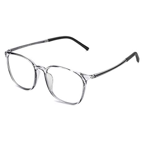 Cyxus Blue Light Blocking Glasses Computer Eyewear Lightweight Flexible (Grey)