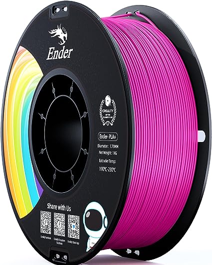 Creality PLA Filament Pro Deep Pink, 1.75mm 3D Printer Filament, Ender PLA   (Plus) Printing Filament, 1kg(2.2lbs)/Spool, Dimensional Accuracy ±0.03mm. Fit Most FDM Printer