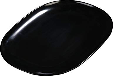 Carlisle 4384203 Designer Displayware Melamine Oblong Platter, 14" x 10", Melamine, Black