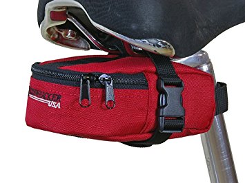 Bushwhacker Butte Red - Bicycle Seat Bag Cycling Tool & Tire Pack Bike Under Seat Wedge Saddle Bag Front Rear Frame Accessories
