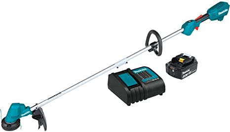 Makita XRU23SM1 Lithium-Ion Brushless Cordless 18V LXT 13" String Trimmer Kit (4.0Ah), Teal