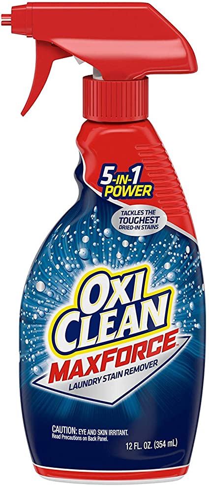 Max Force Laundry Stain Remover 12Oz Spray Bottle By Oxiclean