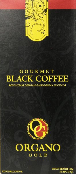 Organo Gold Gourmet Black Coffee 100% Certified Ganoderma Extract Sealed (Pack of 5)