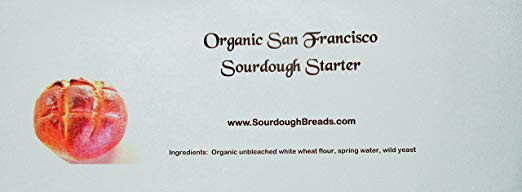 Organic San Francisco Sourdough Starter with an Unconditional Replacement Guarantee and a Free Plastic Dough Divider/Scraper …