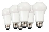 TCP LA1050KND6 LED A19 - 60 Watt Equivalent Daylight 5000K Light Bulb - 6 Pack