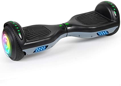 SISIGAD Hoverboard Self Balancing Scooter 6.5" Two-Wheel Self Balancing Hoverboard with Bluetooth Speaker and LED Lights Electric Scooter for Adult Kids Gift UL 2272 Certified