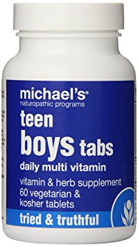 Michael's Naturopathic Programs Daily Multi Vitamin Tablets for Teen Boys, 60 Count
