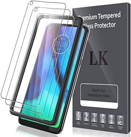 LK [3 Pack] Screen Protector for Motorola Moto G Stylus Tempered Glass 9H Hardness, Case Friendly, HD Clear, Anti Scratch Film