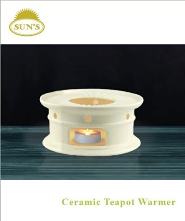 Sun's Tea (Tm) Super White Ceramic Teapot Warmer (White)