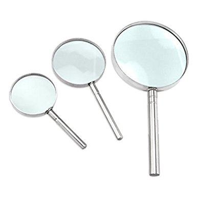 Long Taill Industry Magnifier Set - Handheld, 3 Pc