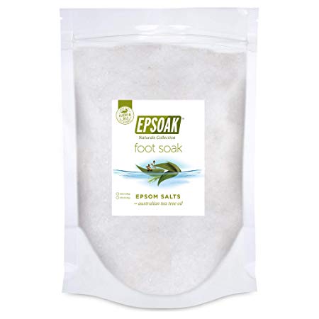 Tea Tree Oil Foot Soak with Epsoak Epsom Salt - 19 lb. Bulk Bag - Fight Bacteria, Nail Fungus, Athlete's Foot, and Unpleasant Foot Odor