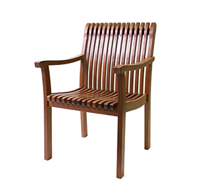 Outdoor Interiors VC5060 Eucalyptus Venetian Deluxe Arm Chair