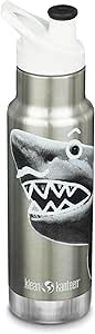 Klean Kanteen Vac Kid Classic Narrow 12oz (w/Sport Cap) Mr. Shark