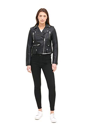 Levi's Women's Plus Size Faux Leather Contemporary Asymmetrical Motorcycle Jacket