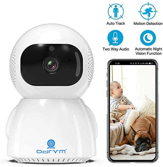 Pet Camera Wireless 1080P Full HD Pan/Tilt/Zoom Dog Camera with 2 Way Audio, Auto Night Vision and Motion Detection Baby Camera Wifi Wireless Security Camera