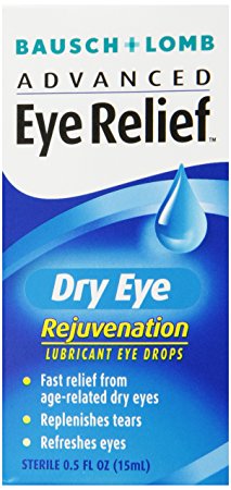 Bausch & Lomb Advanced Eye Relief, Dry Eye Rejuvenation, Lubricant Eye Drops, 0.5 Ounce Bottle