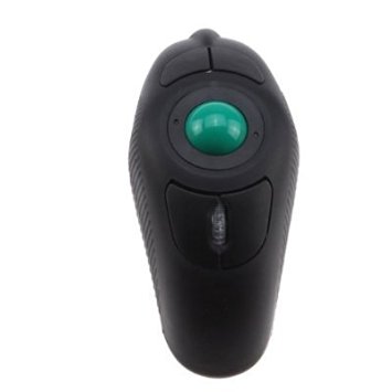 AGPtEK® Wireless USB HandHeld Finger Trackball Mouse with Laser Pointer