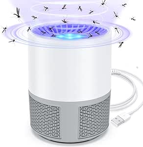 Lámpara Antimosquitos Eléctrico, Mata Mosquitos USB Anti Mosquitos Killer, Portátil Lampara Mosquitos Interior Exterior Eliminador de Insectos Moscas para Doméstico, Dormitorio, Cocina,Cámping,Jardín