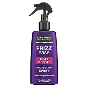 John Frieda Frizz Ease Heat Defeat Protecting Spray for Heat Styling Wavy, Curly and Frizzy Hair, 150 ml