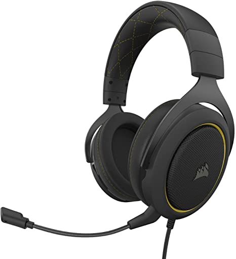 Corsair HS60 Pro Surround Gaming Headset, Yellow