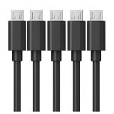 Besign Micro USB Cable 5-Pack 3ft Premium Micro USB Cable High Speed USB 20 A Male to Micro B Sync and Charging Cables for Samsung HTC Motorola Nokia Android and More