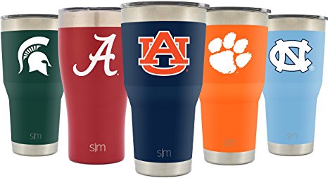 Simple Modern Auburn University 30oz Cruiser Tumbler - Vacuum Insulated Stainless Steel Travel Mug - UA Tigers War Eagle Tailgating College Flask - University Color