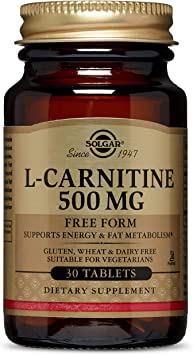 Solgar L-Carnitine 500 mg Tablets - Pack of 30