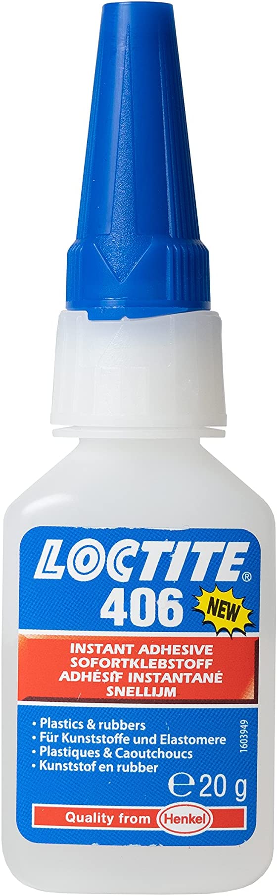 Loctite 406 (40640) 406 Prism Instant Adhesive (Wicking Grade), 20 Gram Bottle