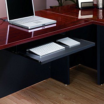 Sauder Via Keyboard Shelf in Soft Black