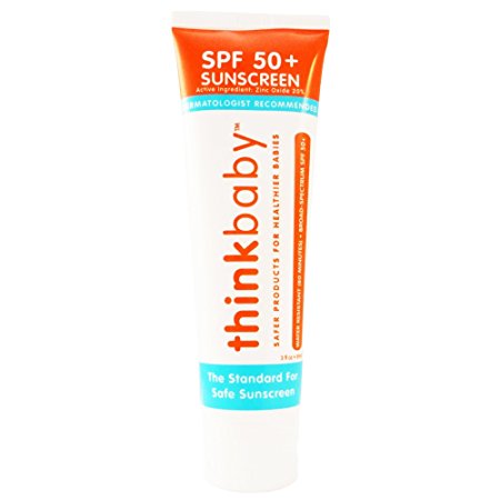 Thinkbaby - Safe Sunscreen SPF 50 , Broad Spectrum Protection, 3oz