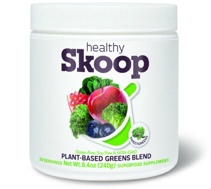 Healthy Skoop A-Game Plant-Based Greens Shake with Organic Fruits and Veggies, Sweetgreens, 8.4 Ounces