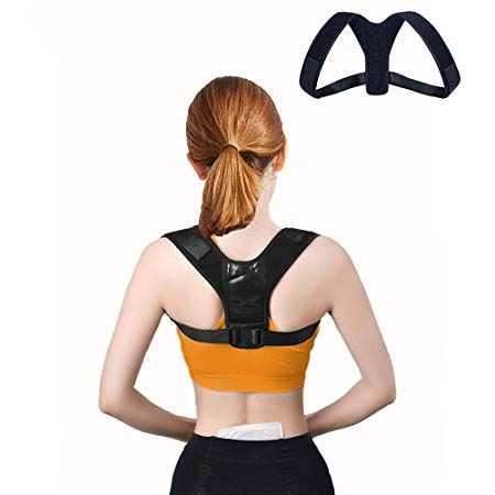 Back Brace Posture Corrector - Adjustable Orthopedic Back and Shoulder Support for Men and Women - Upper Back Straightener for Slouching,Hunching & Neck Pain Relief (type2)
