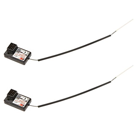 2Pcs Flysky FS-GR3E AFHDS 2.4G 3CH Receiver for GT3B GT2 GT3C Transmitter