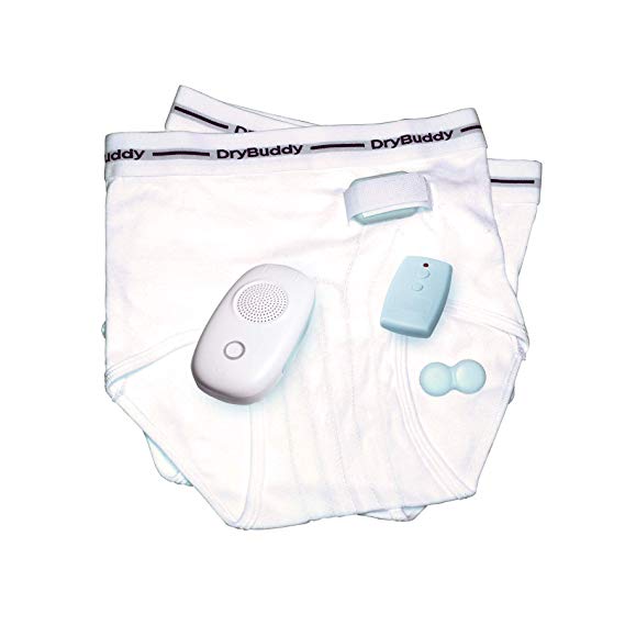 DryBuddyFLEX 3 Wireless Bedwetting & Enuresis Alarm with Magnetic Sensor, Remote   2 Wetness-Sensing Briefs (26-28”/66-71 cms). Or use with Regular Cotton Briefs. Comfortable, Feature-Rich & Reliable.