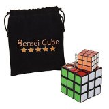 Rubiks Cube  Sensei Cube Set with Best Selling FREE Playable Keychain and Pouch