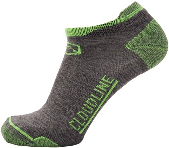 CloudLine Merino Wool Athletic Tab Ankle Running Socks Ultra Light Made in US
