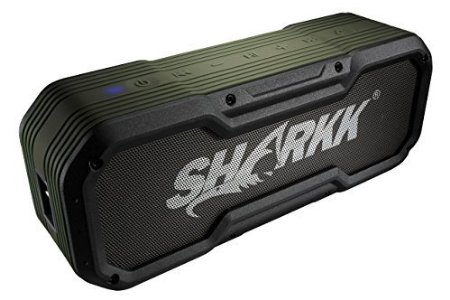 SHARKK COMMANDO Waterproof Bluetooth Speaker IP65 Wireless Outdoor Bluetooth Speakers with 6600mAh Power Bank 10W Rugged Shower with 24 Hour  Battery Life