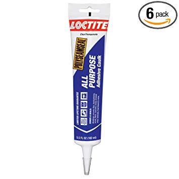 Loctite Polyseamseal Clear All Purpose Sealant, 5.5-Fluid Ounce Squeeze Tube, 6-Pack (2241859-6)