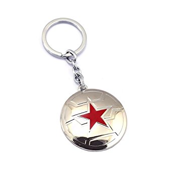 Captain America 2/Winter Soldier Keychain Collection Gift (silver)