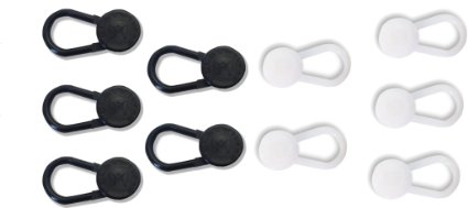 Black & White Button Extender Variety Pack (5 black   5 white)