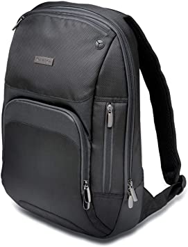 Kensington Triple Trek Slim Backpack for MacBooks, Chromebooks, Tablets & Ultrabooks up to 13-Inch-14-Inch (K62591AM), Black